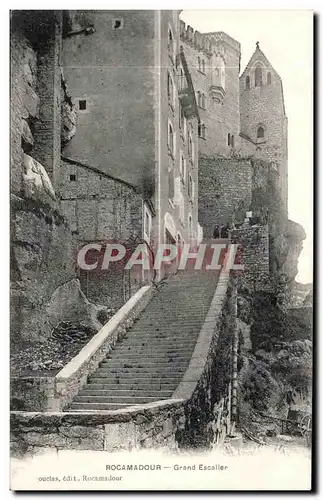 Cartes postales Rocamadour Grand Escalier