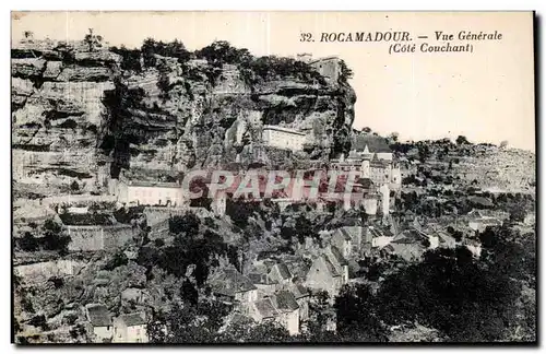 Cartes postales Rocamadour Vue Generale (Cote Couchant)