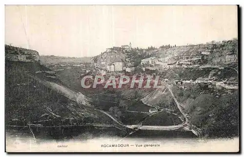 Cartes postales Rocamadour Vue generale