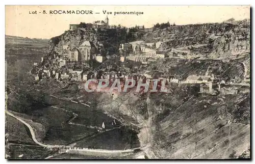 Cartes postales Rocamadour Vue panoramique