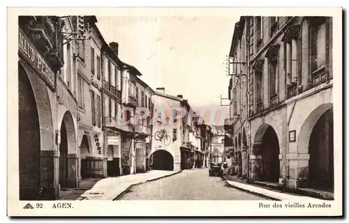 Cartes postales Agen Rue des vieilles Arcades