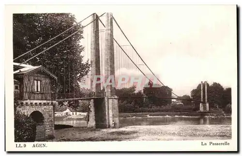 Cartes postales Agen La Passerelle