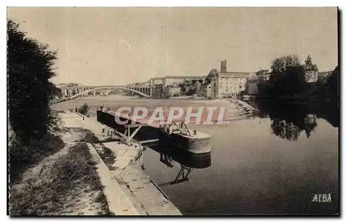 Ansichtskarte AK Villeneuve sur Lot la Lot a Gajae et les deux Ponts