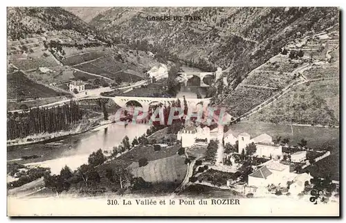 Cartes postales La Vallee et le Pont du Rozier