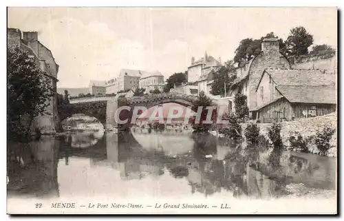 Cartes postales Mende La Pont Notre Dame Le Grand Seminaire