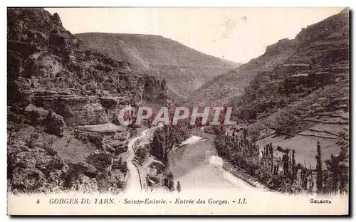 Cartes postales Gorges Du Tarn Sainte Enimie Entree des Gorges