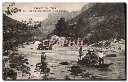 Ansichtskarte AK Gorges Du tarn Un rapide descente en barque