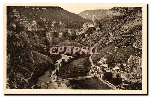 Ansichtskarte AK La Douce France Gorges Du Tarn Chateau La Malene (Lozere)