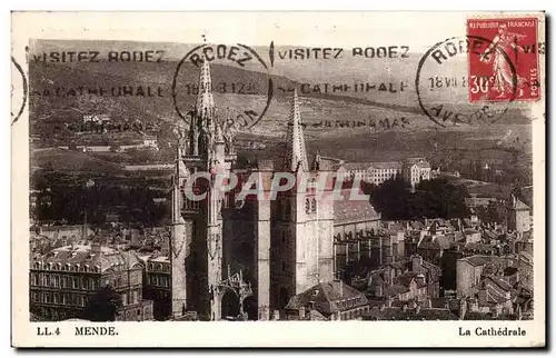 Cartes postales Mende La Cathedrale