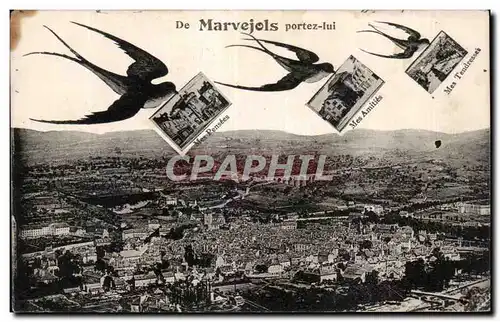 Cartes postales Marvejols portez lui Hirondelles