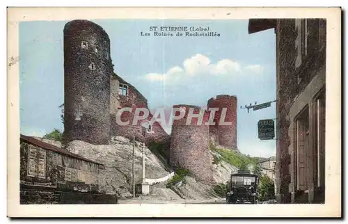 Ansichtskarte AK St Etienne (Loire) Les ruines de Rochetaillee