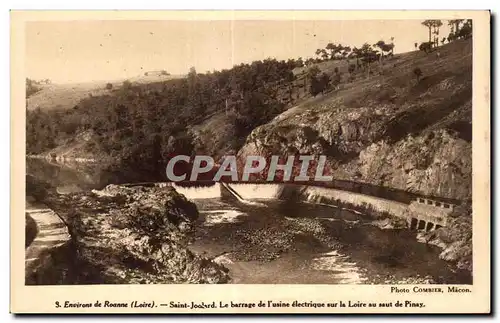 Ansichtskarte AK Environs de Roanne (loire)Saint joadard Le barrage de L usine electrique