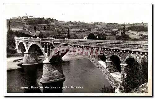 Moderne Karte Pont de Villerest Pres Roanne