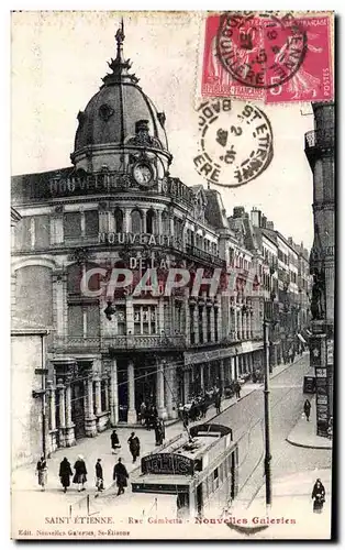 Cartes postales Saint Etienne Rue Gambetta Nouvelles Galeries