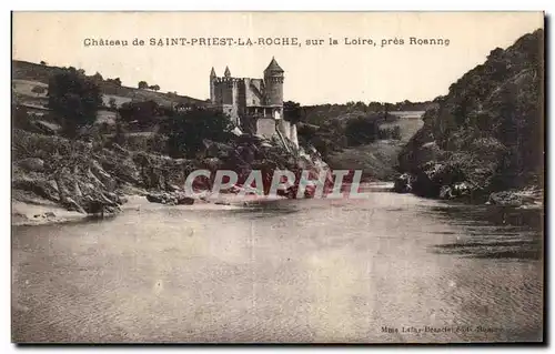 Cartes postales Chateau de Saint Priest La Roche sur la loire pres Roanne