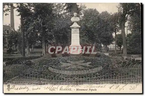 Cartes postales Roanne Monument Populle