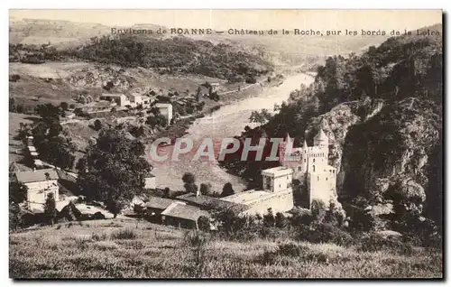 Cartes postales Environ de Roanne Chateau de la Roche sur les bords de la loire