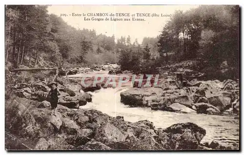 Cartes postales Entre le Chambon de Tence et Tence Haute Loire Les Gorges de Lignon aux Evaras