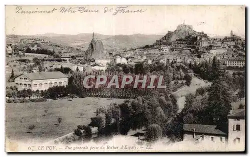 Ansichtskarte AK Le Puy Vue generale prise du Rocher d Espaly