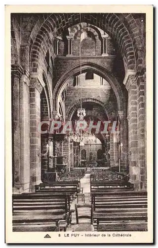 Cartes postales Le Puy Interieur de la Cathedrale