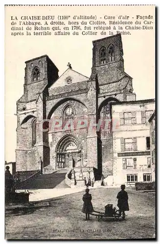 Cartes postales La Chaise Dieu Cur d air Facade de l abbaye