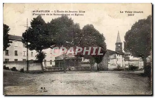 Cartes postales St Paulien L Ecole de Jeunes filles