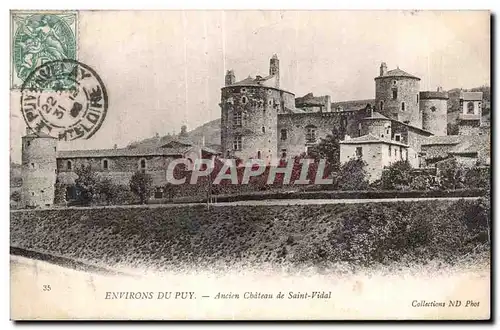 Ansichtskarte AK Environs Du Puy Ancien Chateau de Saint Vidal