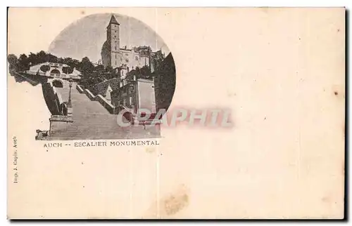 Cartes postales Auch Escalier monumental