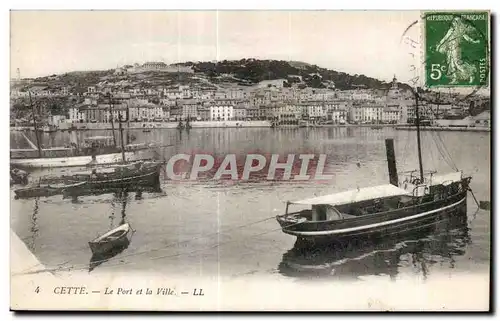 Cartes postales Cette Le Port et la Ville Bateaux