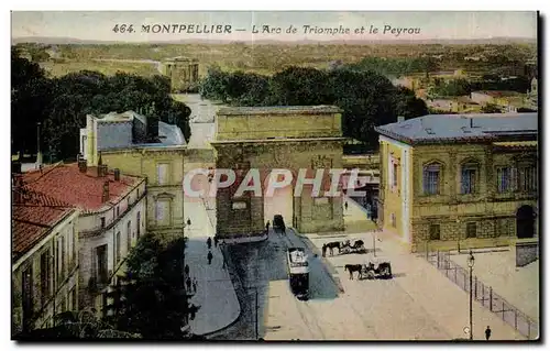 Cartes postales Montpellier L Arc de Triample et le Peyrou