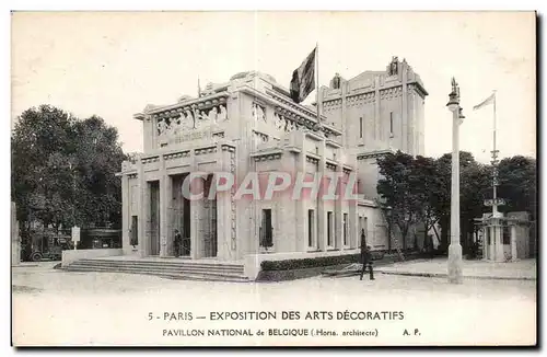 Cartes postales Exposition internationale des Arts decoratifs Paris 1925 Pavillon national de Belgique