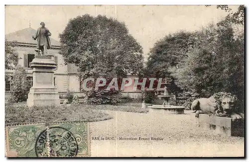 Ansichtskarte AK Bar le Duc Monument Ernest Bradfer Lion