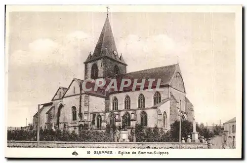 Cartes postales Suippes Eglise de Somme