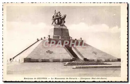 Ansichtskarte AK Environs de Suippes Le monument de Navarin