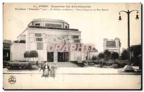 Cartes postales Exposition internationale des Arts Decoratifs Paris 1925 Pavillon Pomone Grands magasins du Bon