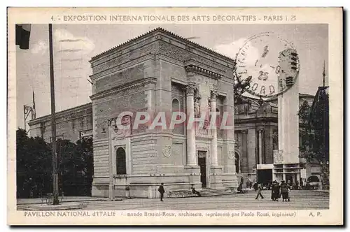 Ansichtskarte AK Exposition internationale des Arts Decoratifs Paris 1925 Pavillon national d Italie