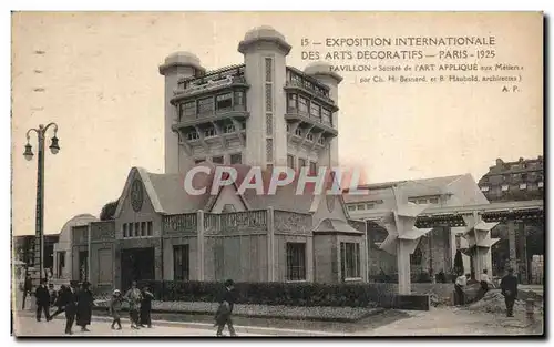 Cartes postales Exposition internationale des Arts Decoratifs Paris 1925 Pavillon Societe de l art applique