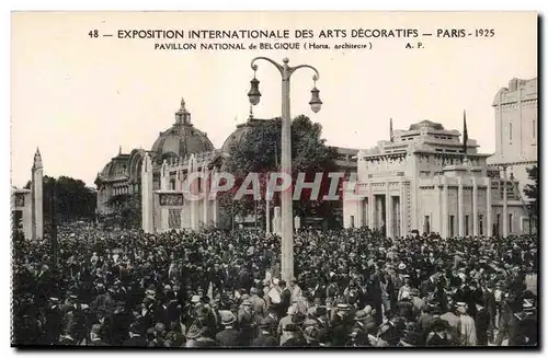 Cartes postales Exposition internationale des arts decoratifs Paris 1925 Pavillon national de Belgique