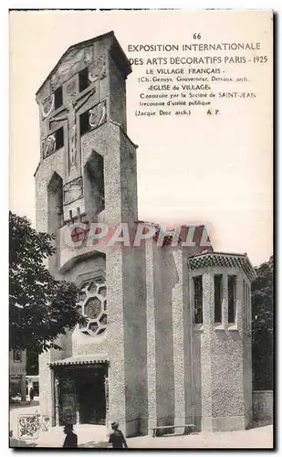 Cartes postales Exposition Internationale des arts decoratifs Paris 1925 le Village Francais