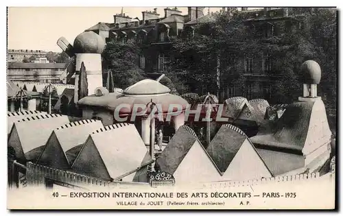 Cartes postales Exposition Internationale des arts decoratifs Paris 1925 village de Jouet