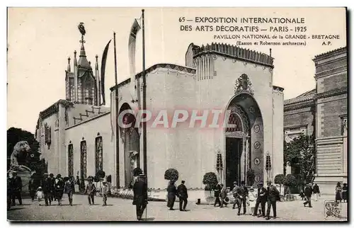 Cartes postales Exposition Internationale des arts decoratifs Paris 1925 Pavillon National de la Grande Bretagne