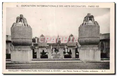 Ansichtskarte AK Exposition Internationale des arts Decoratifs Paris 1925 Pavillon Manufacture Nationale de Sevre