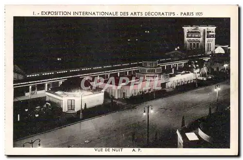 Cartes postales Exposition Internationale des arts Decoratifs Paris 1925 Vue de Nuit