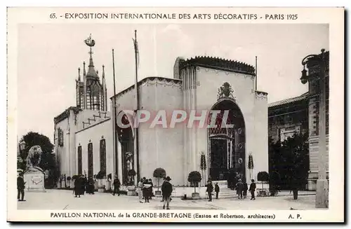 Ansichtskarte AK Exposition Internationale des arts Decoratifs Paris 1925 Pavillon National de la Grande Bretagne
