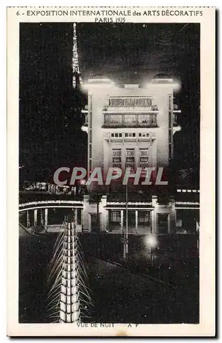 Cartes postales Exposition Internationale des arts Decoratifs Paris 1925 Vue de Nuit