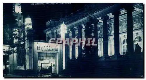 Cartes postales Exposition des Arts Decoratifs Paris Le Grand Palais vu de nuit