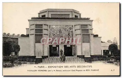 Ansichtskarte AK Paris - Exposition des arts decoratifs Pavillons &#34pomone&#34 Grands magasins du Bon Marche