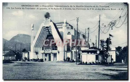 Cartes postales Grenoble 1925 - Exposition Internationale de la houille blanche et du tourisme Le palais du tour