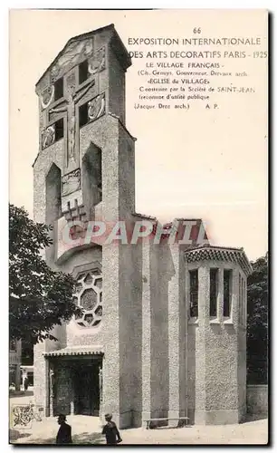 Cartes postales Exposition Internationale des arts decoratifs - Paris 1925 Le village Francais