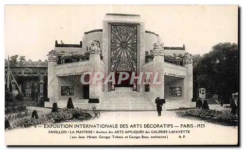 Ansichtskarte AK Exposition internationale des arts decoratifs Paris 1925 Pavillon la maitrise ateliers des arts